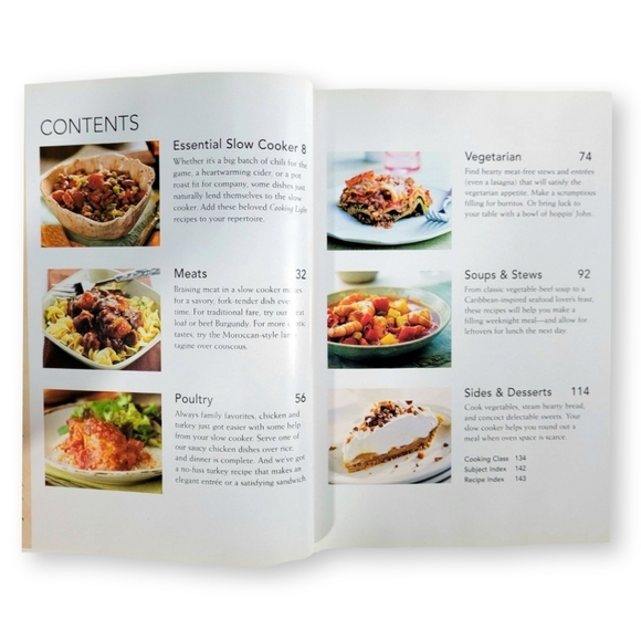 Cooking Light Slow Cooker Cookbook Recipe Book Hardcover - Picture 3 of 8